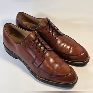 Nettleton Algonquin Traditionals Mens 9 AA Brown Leather Split Toe Oxford Shoes